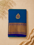 Deep Turquoise Blue with Royal Blue Contrast Elegance