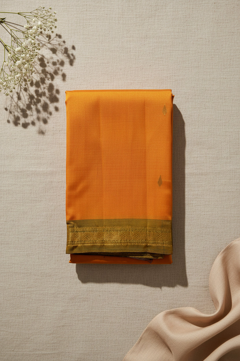 Mustard Orange with Lavender Purple Contrast Elegance
