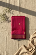 Magenta Pink with Wine Maroon Contrast Elegance