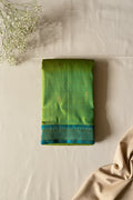 Parrot Green with Peacock Blue Contrast Elegance