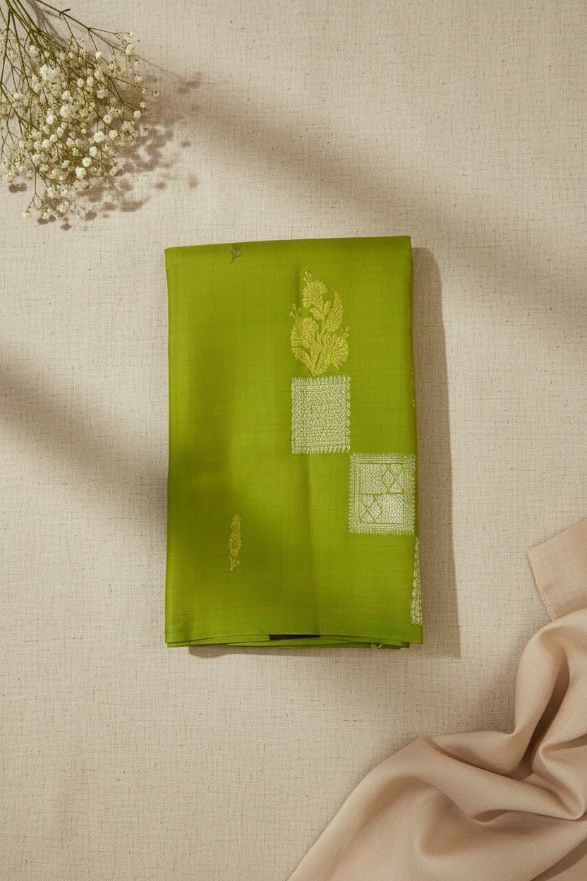 Lime Green with Antique Gold Elegance