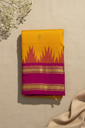 Mustard Yellow with Rani Pink Contrast Elegance