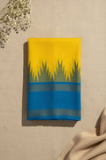 Lemon Yellow with Dark Sky Blue Contrast Elegance