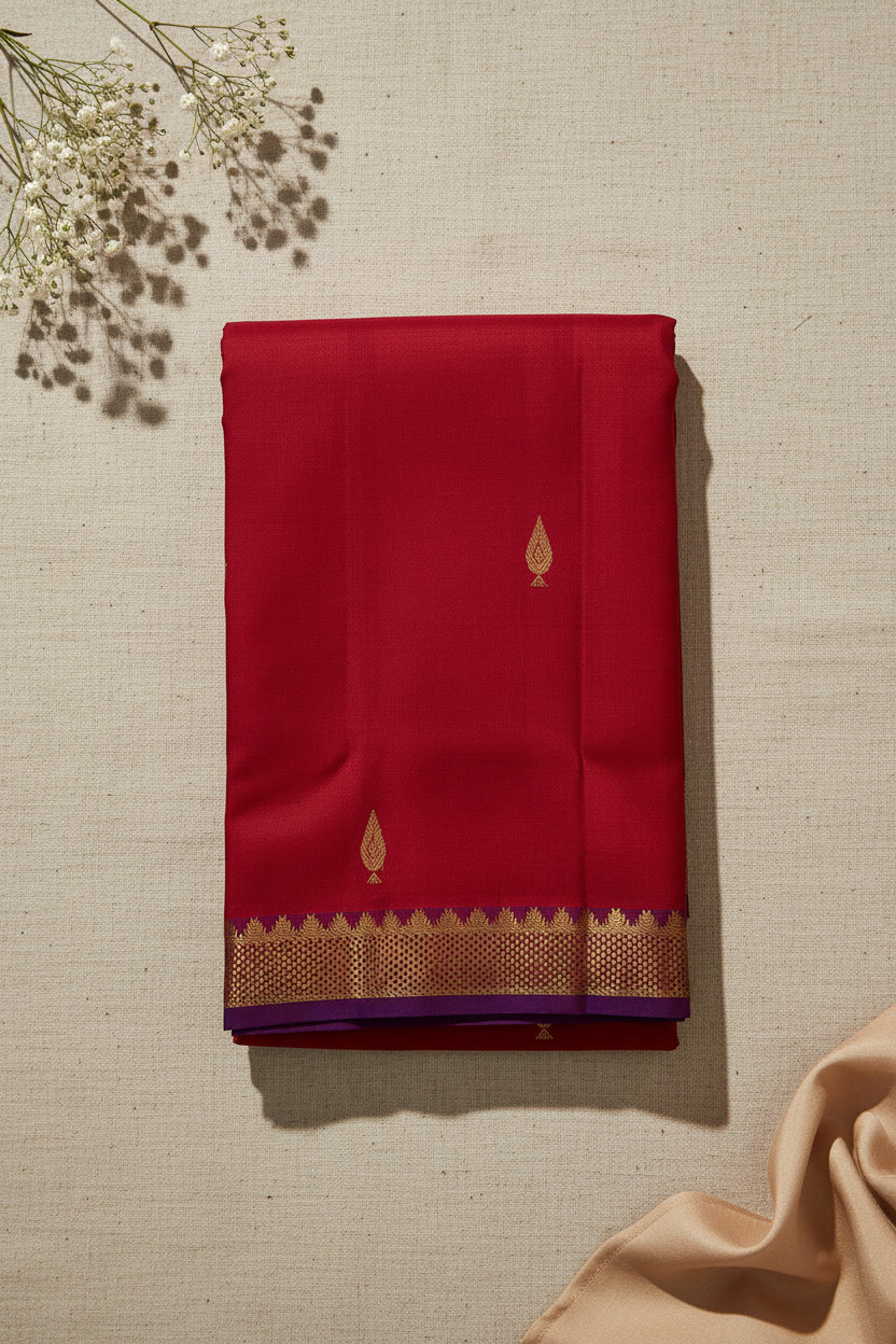 Crimson Red with Violet Contrast Elegance