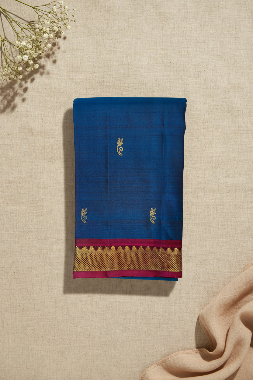 Sapphire Blue with Magenta Pink Contrast Elegance