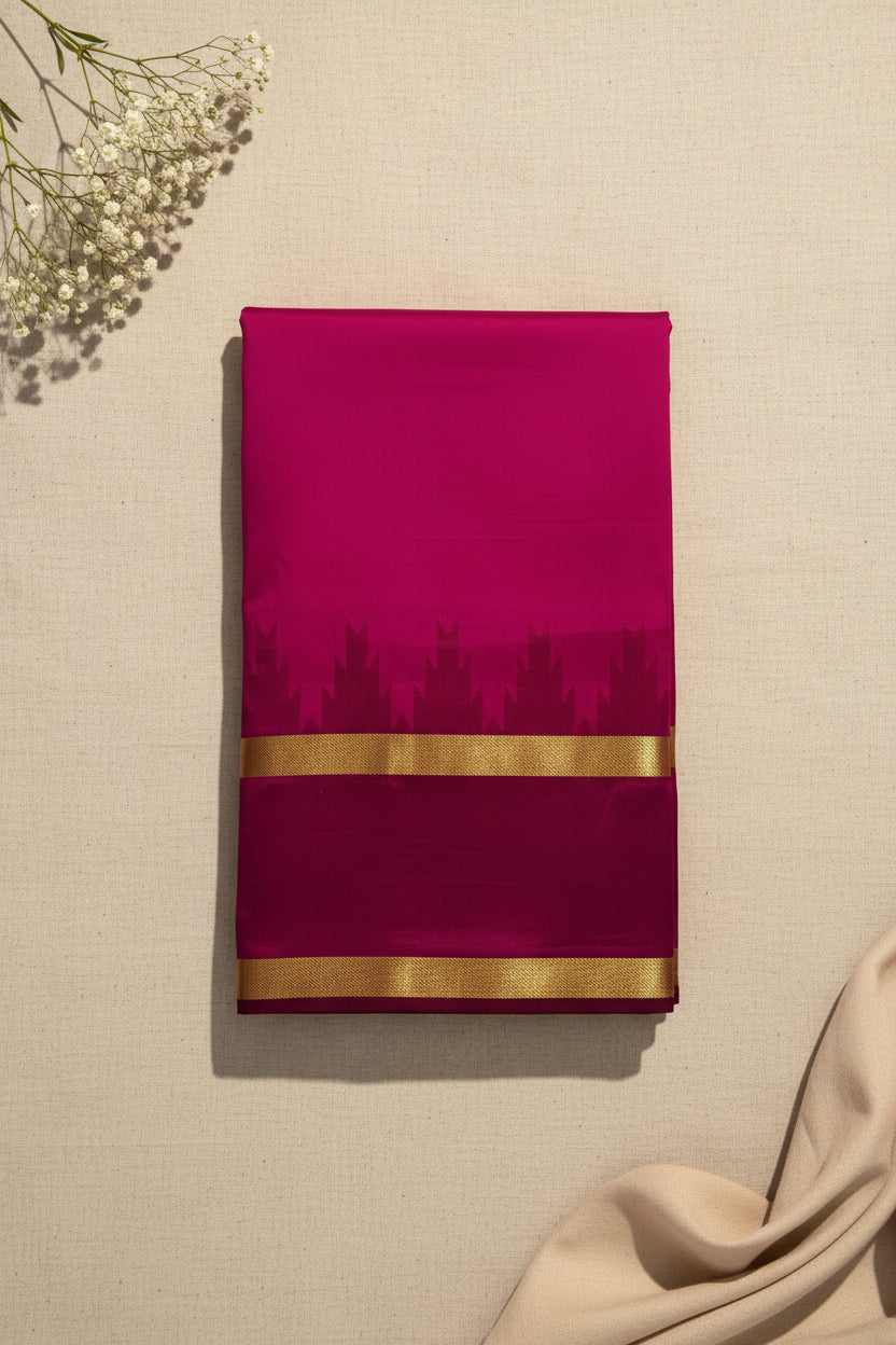 Fuchsia Pink with Deep Wine Elegance