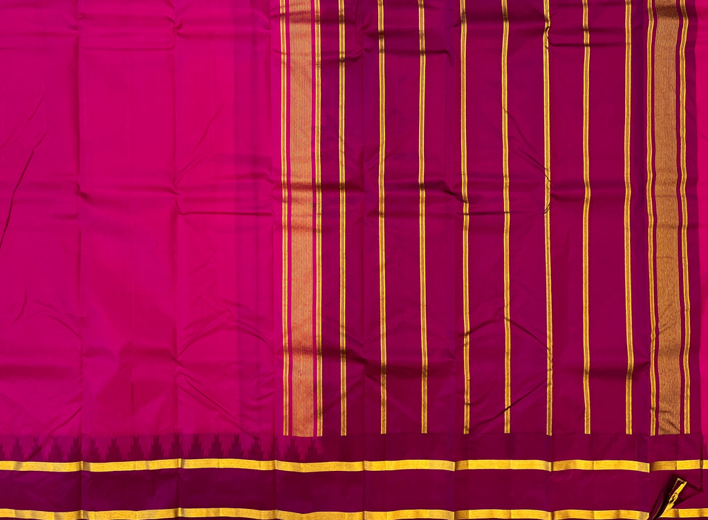 Fuchsia Pink with Deep Wine Elegance