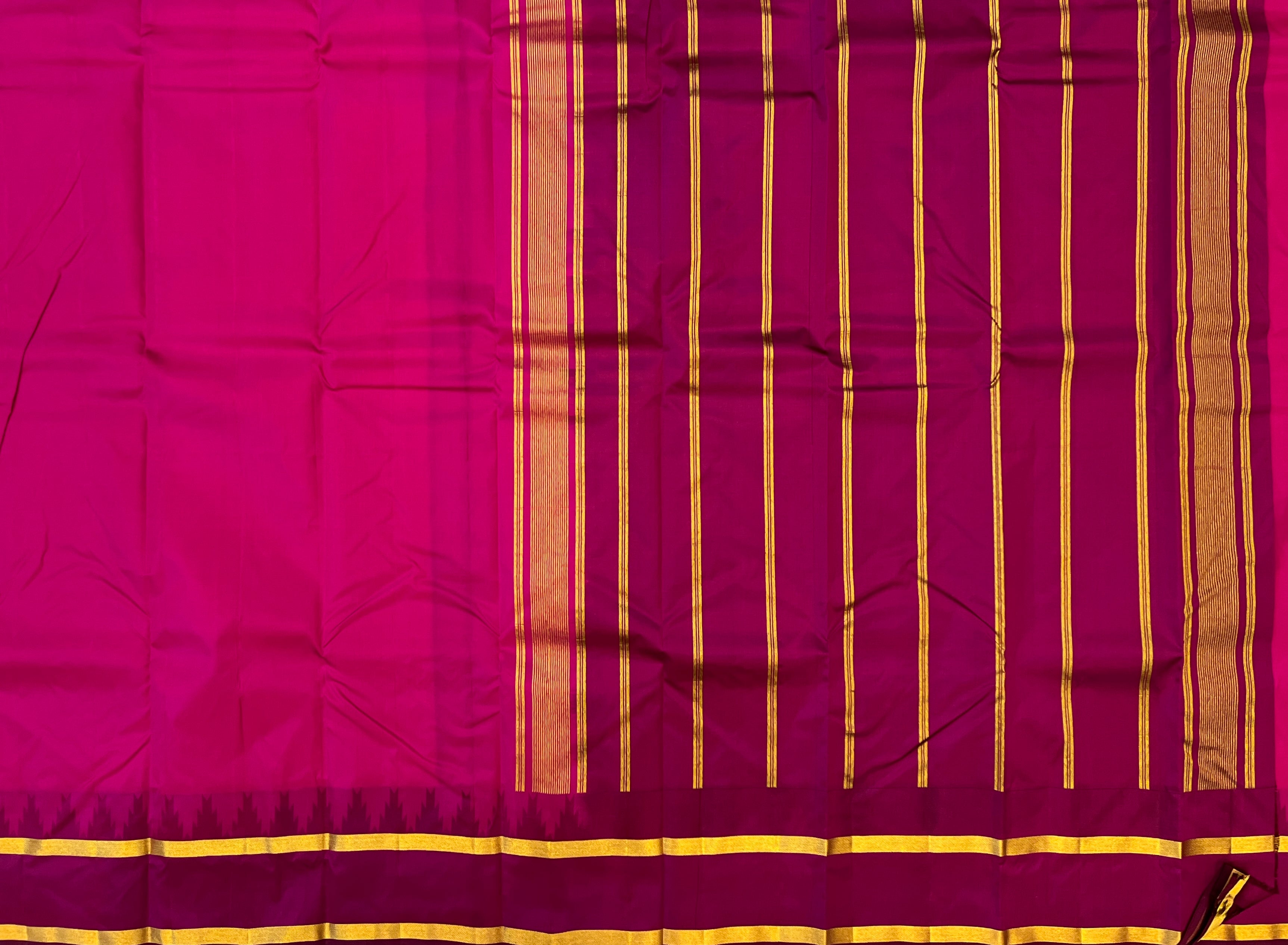 Fuchsia Pink with Deep Wine Elegance