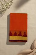Vibrant Orange with Maroon Elegance
