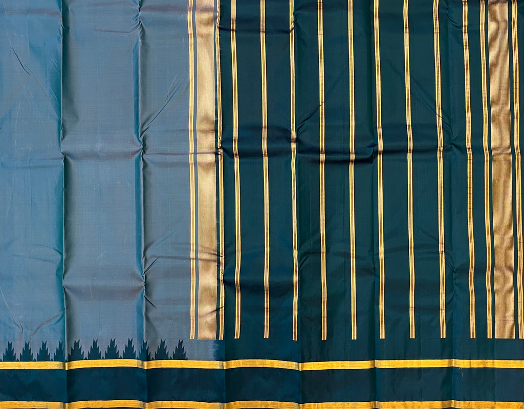 Steel Blue with Deep Teal Contrast Elegance
