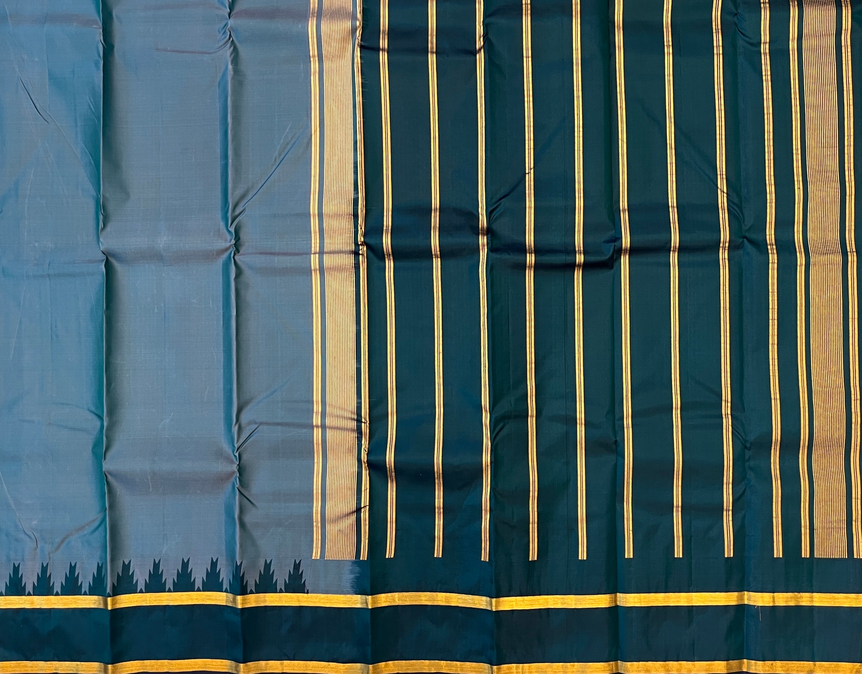 Steel Blue with Deep Teal Contrast Elegance