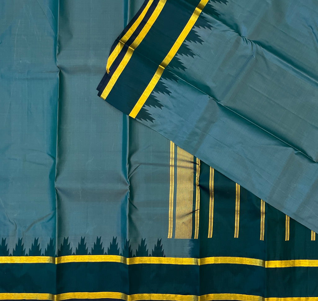 Steel Blue with Deep Teal Contrast Elegance