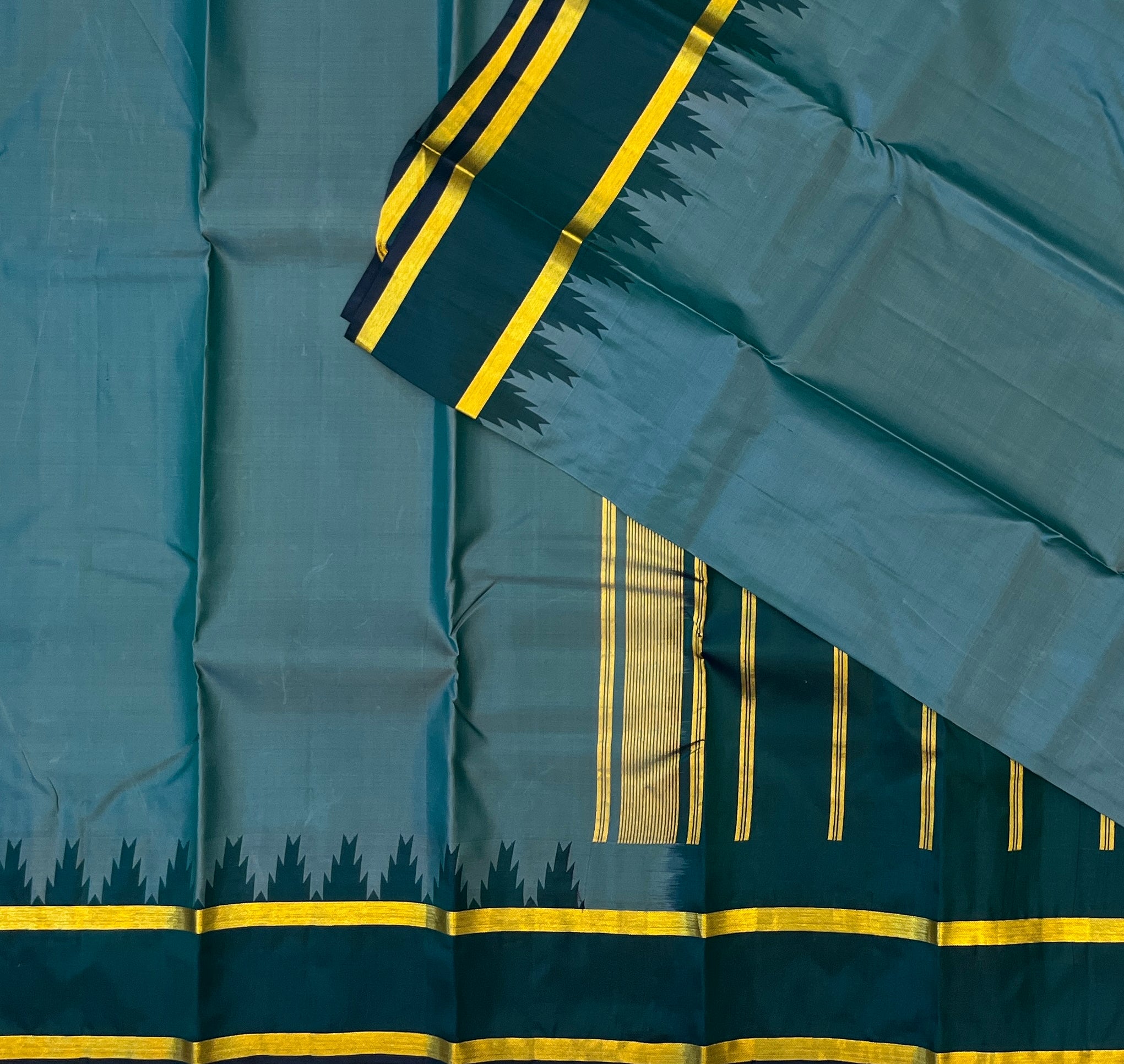 Steel Blue with Deep Teal Contrast Elegance
