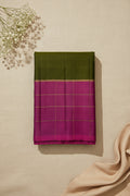 Olive Green with Magenta Pink Contrast Elegance