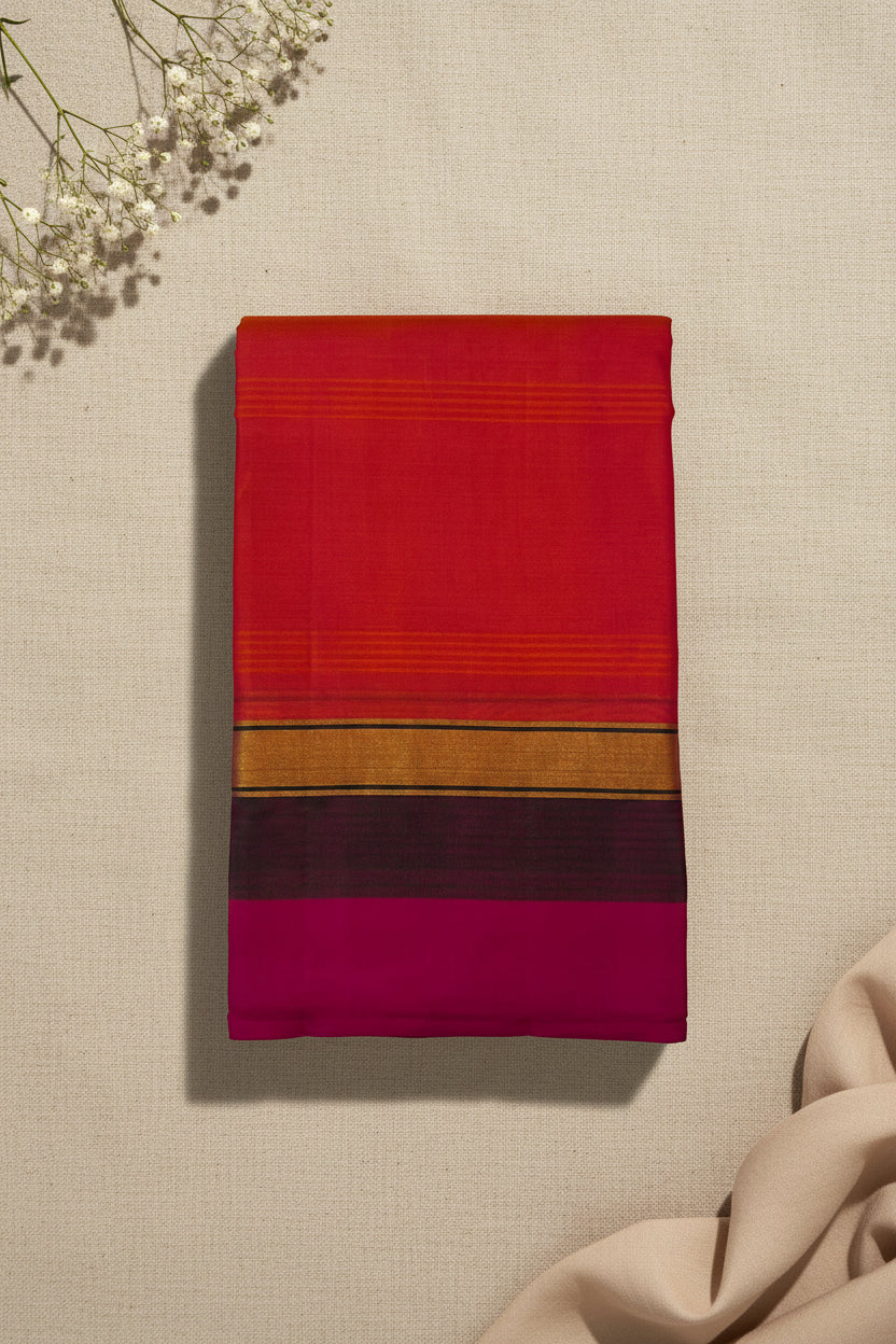 Vermilion Orange with Fuchsia Pink Elegance