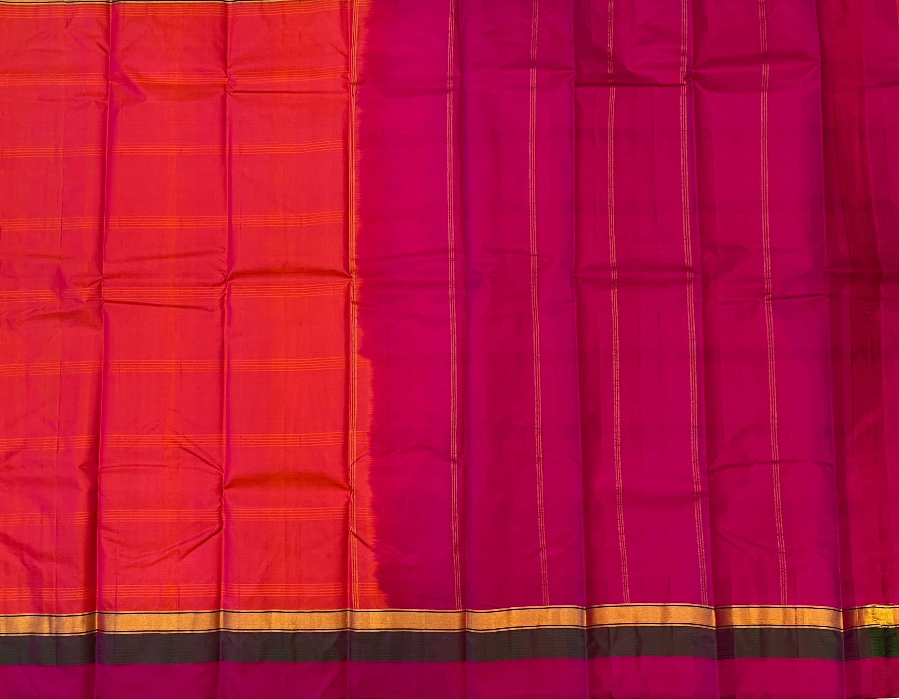 Vermilion Orange with Fuchsia Pink Elegance