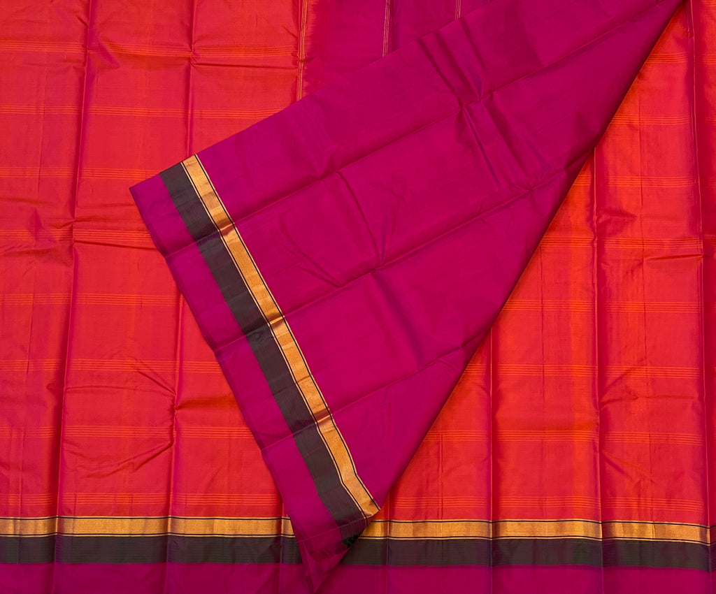 Vermilion Orange with Fuchsia Pink Elegance