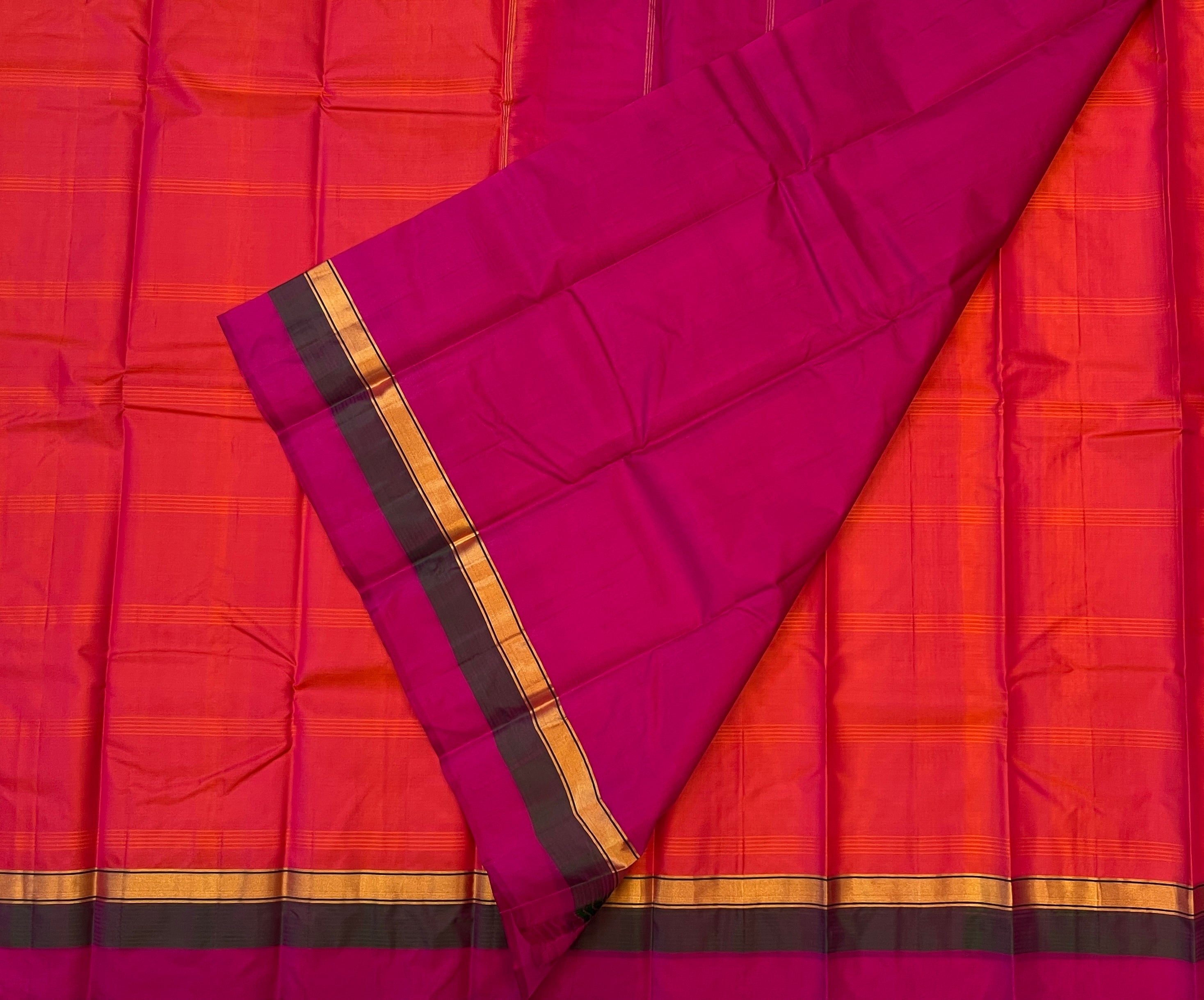 Vermilion Orange with Fuchsia Pink Elegance