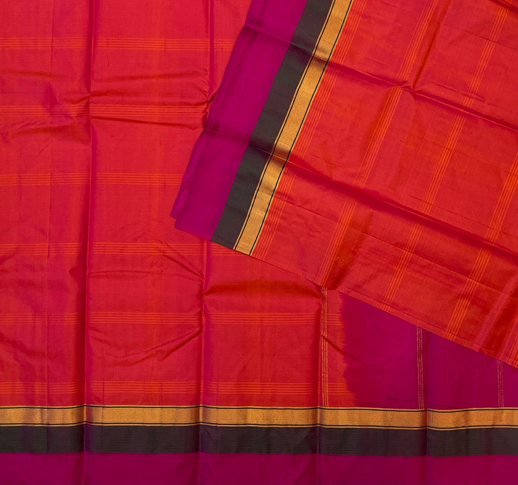 Vermilion Orange with Fuchsia Pink Elegance
