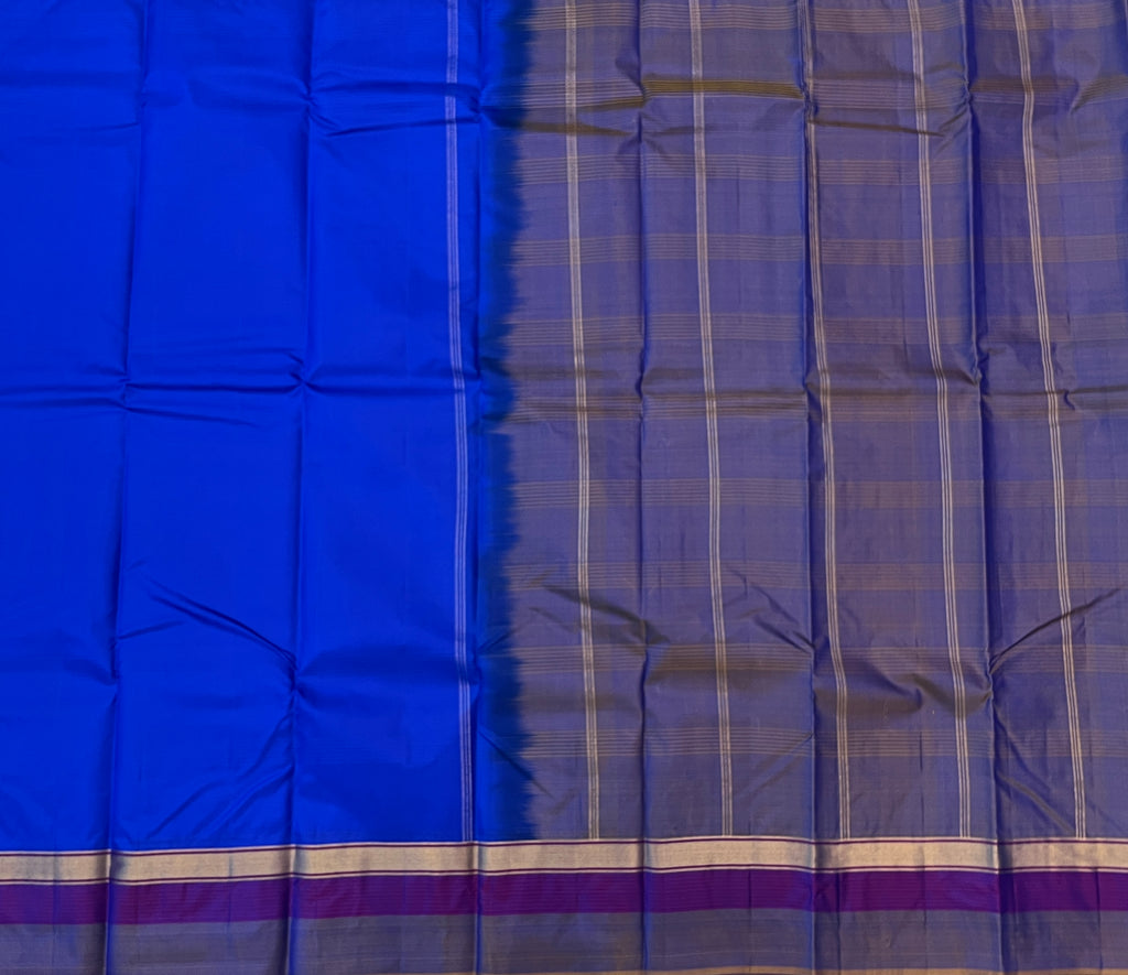 Royal Blue with Smoky Grey Elegance