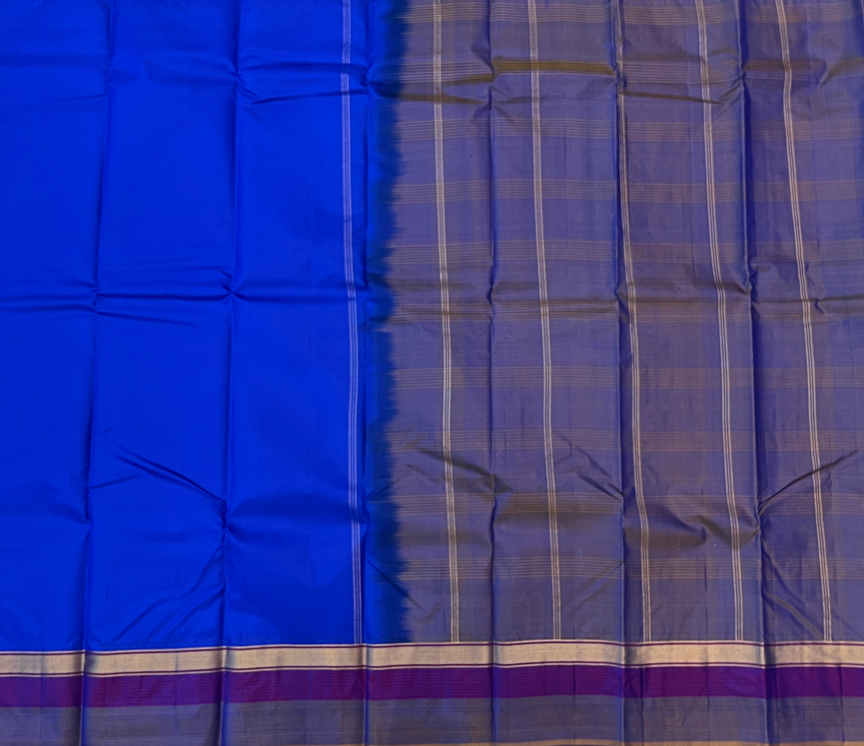 Royal Blue with Smoky Grey Elegance