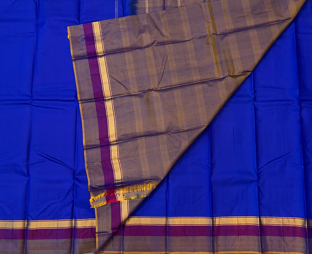 Royal Blue with Smoky Grey Elegance