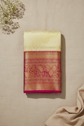 Ivory White with Rani Pink Bridal Grandeur Elegance