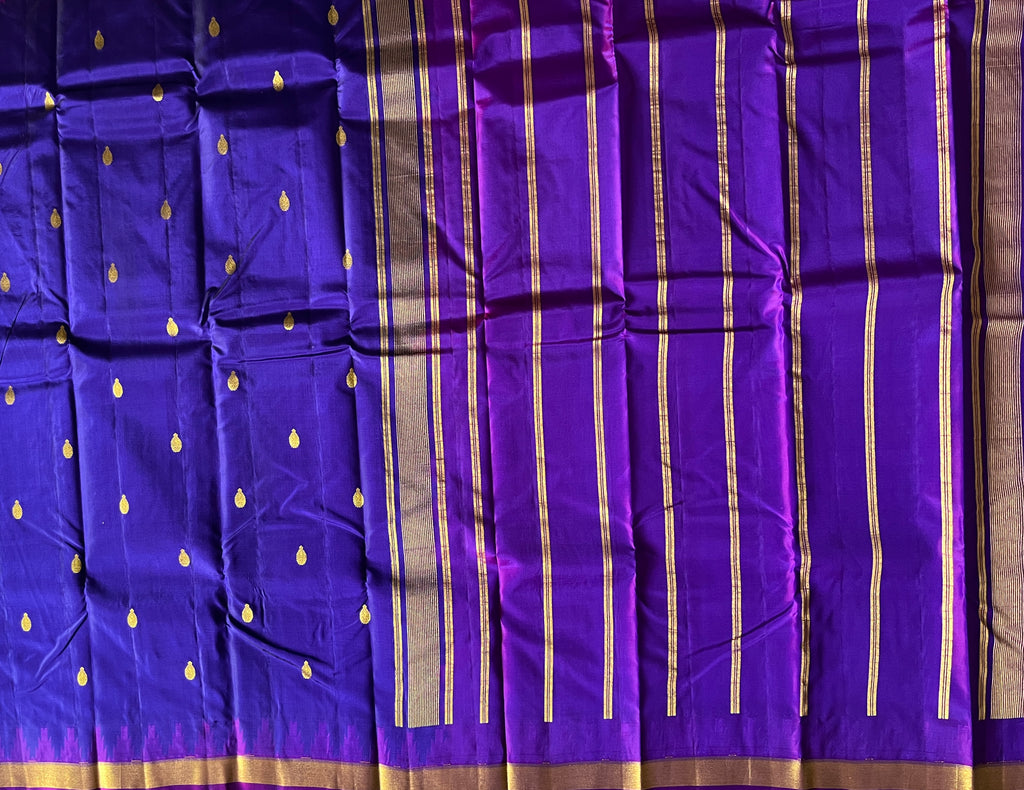 Royal Blue with Magenta Purple Contrast Elegance