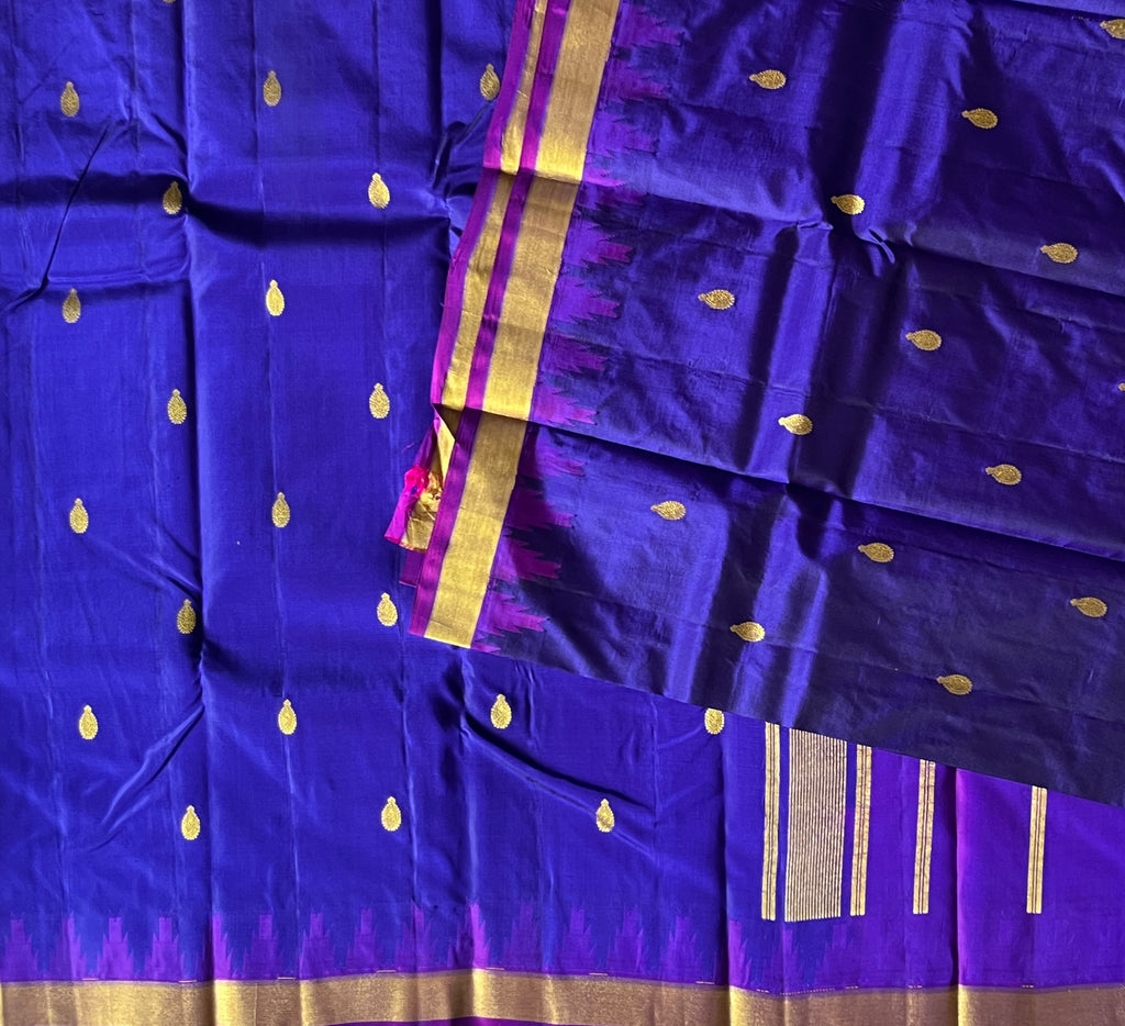 Royal Blue with Magenta Purple Contrast Elegance