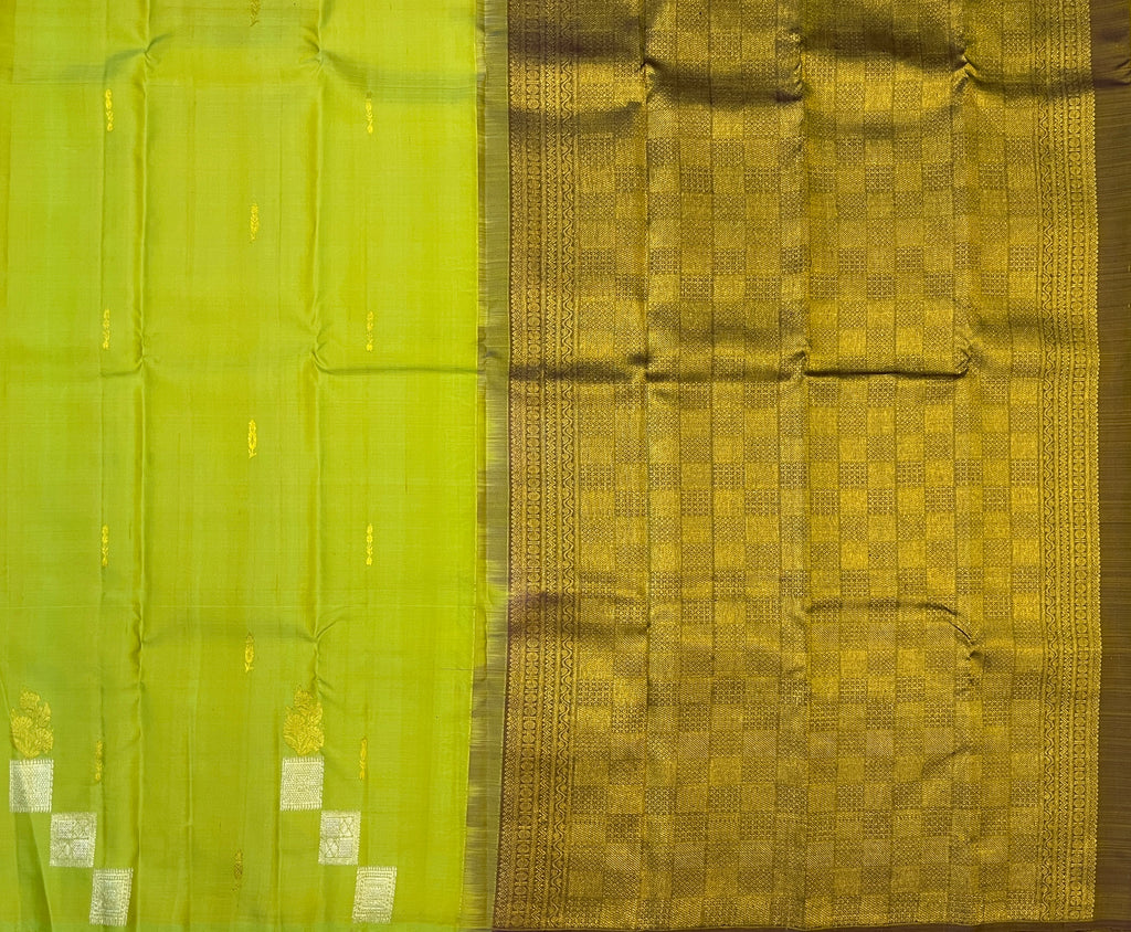 Lime Green with Antique Gold Elegance