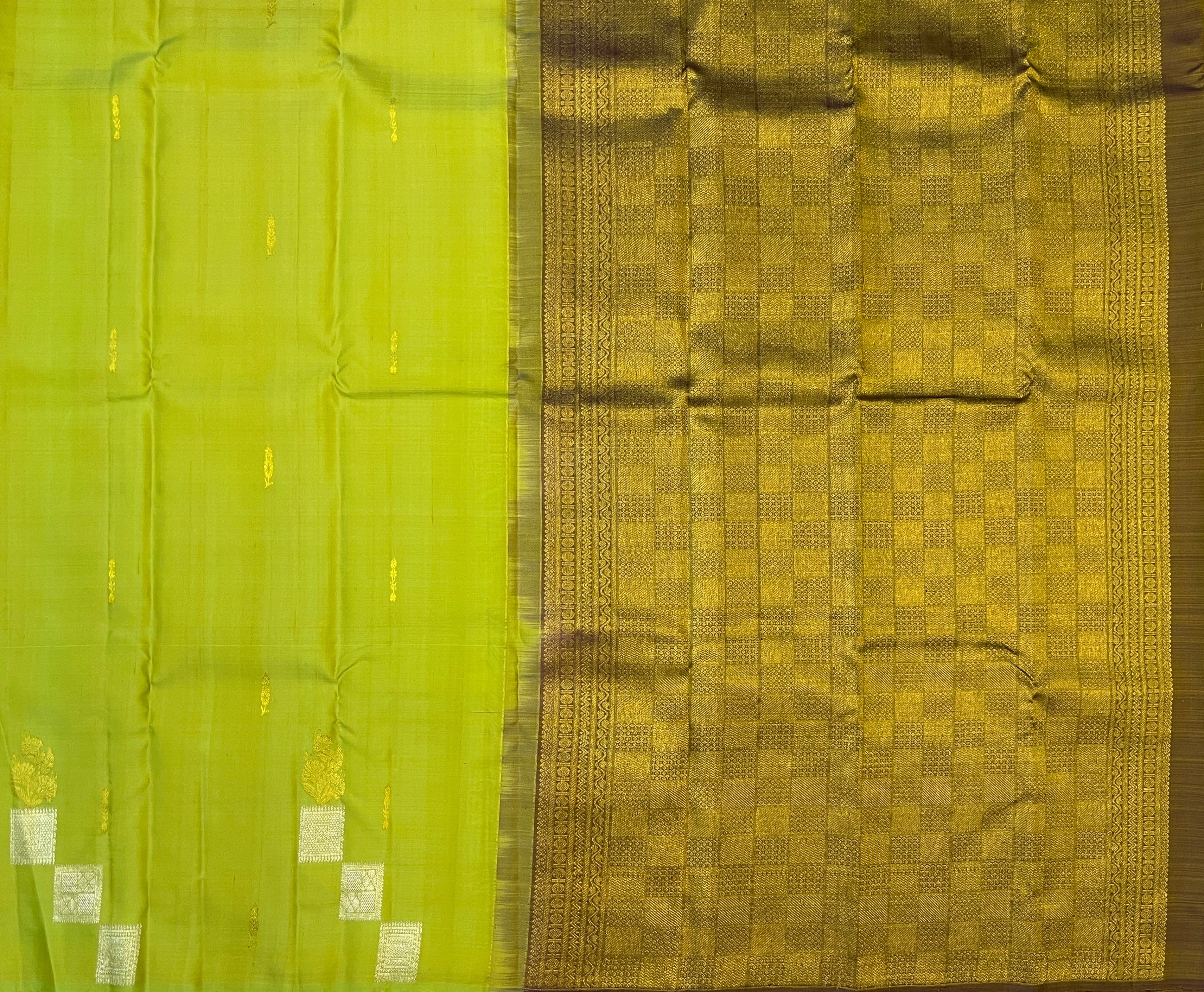 Lime Green with Antique Gold Elegance