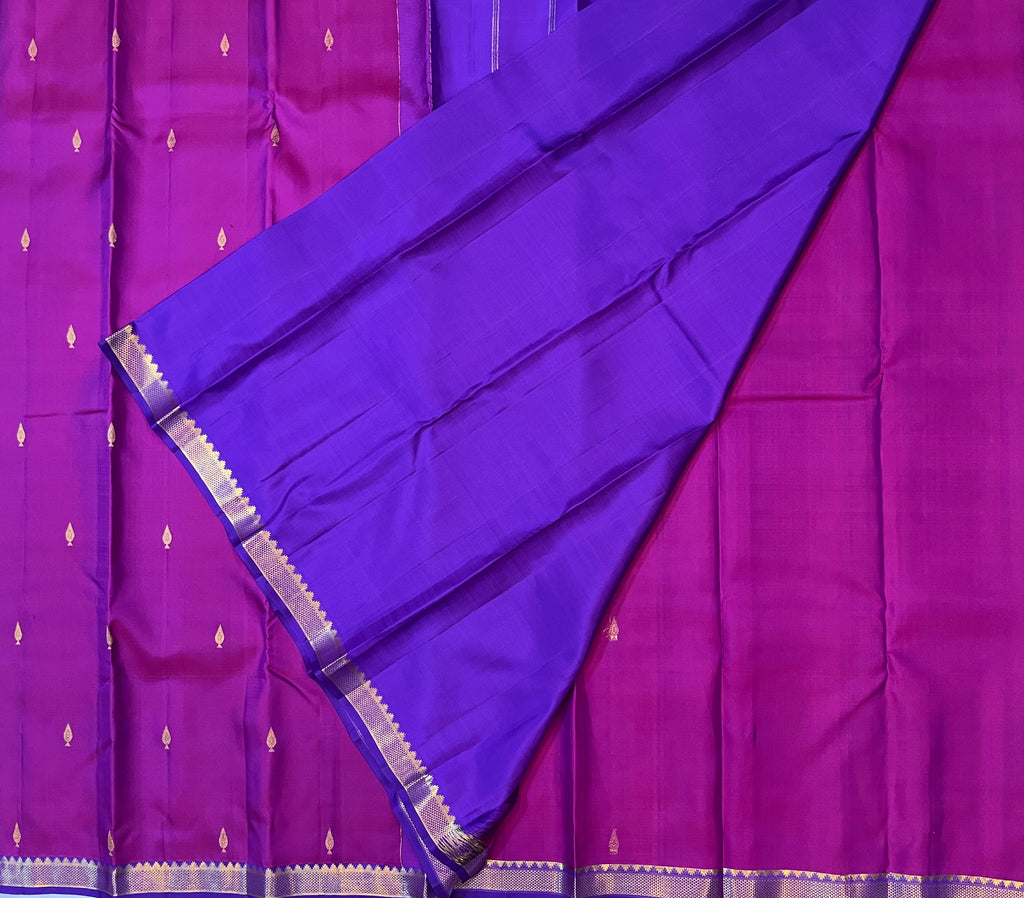 Magenta Pink with Royal Purple Contrast Elegance