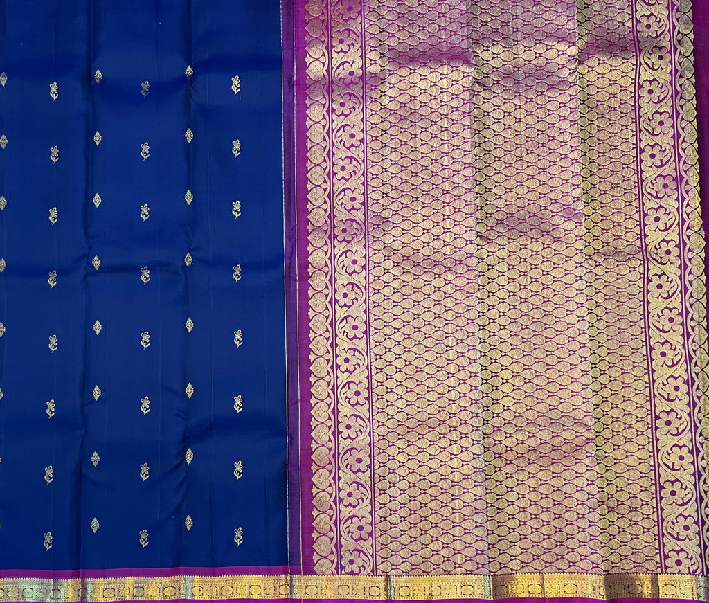 Royal Navy Blue with Magenta Elegance
