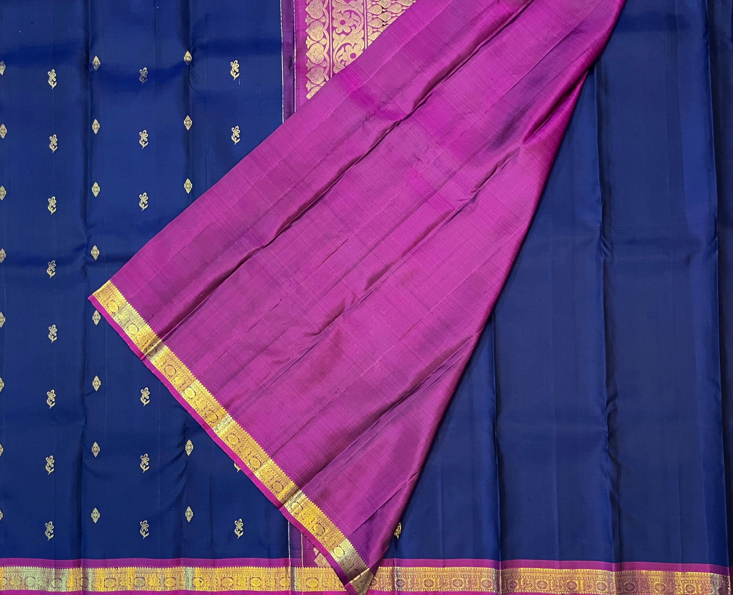 Royal Navy Blue with Magenta Elegance