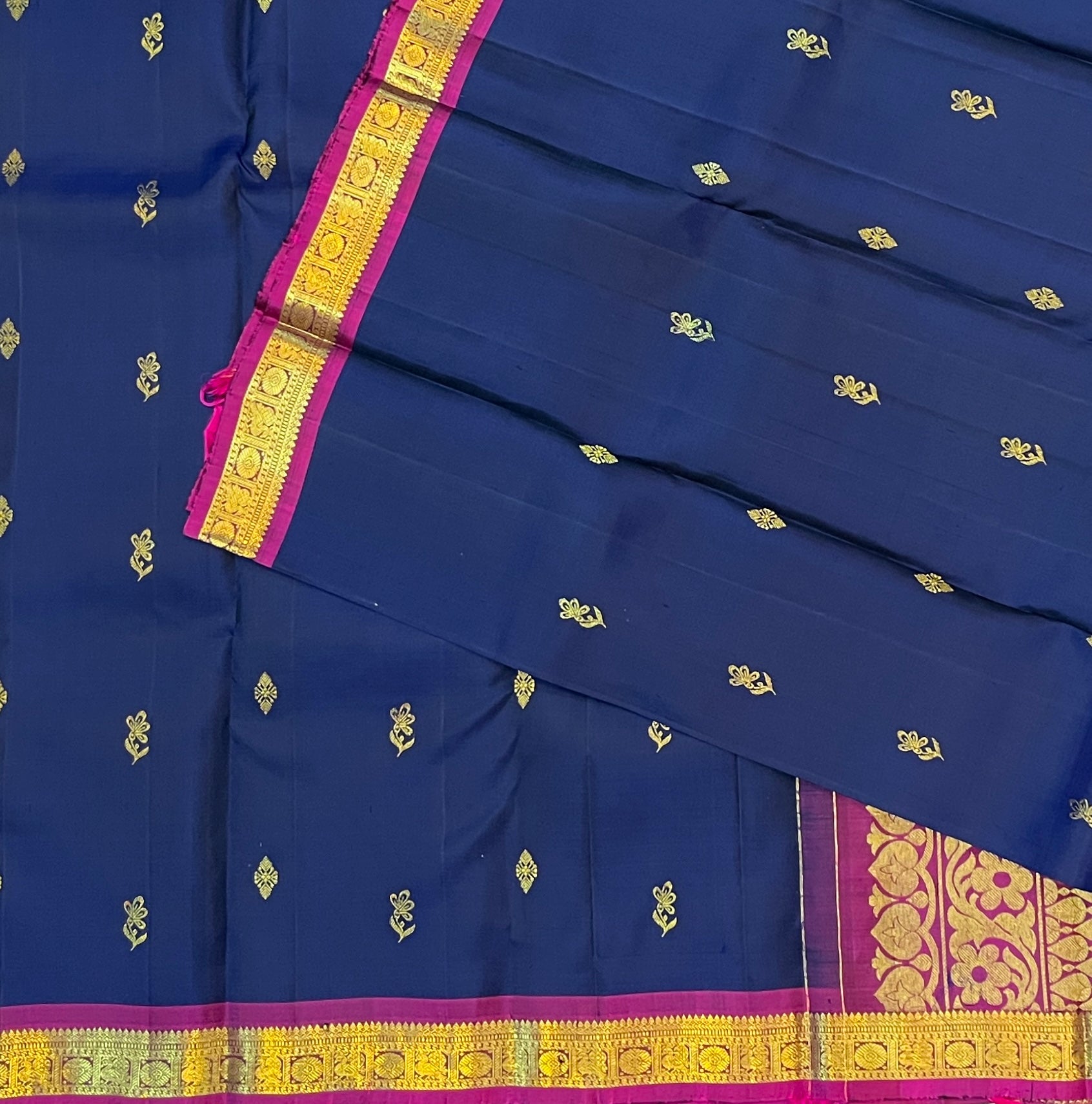 Royal Navy Blue with Magenta Elegance