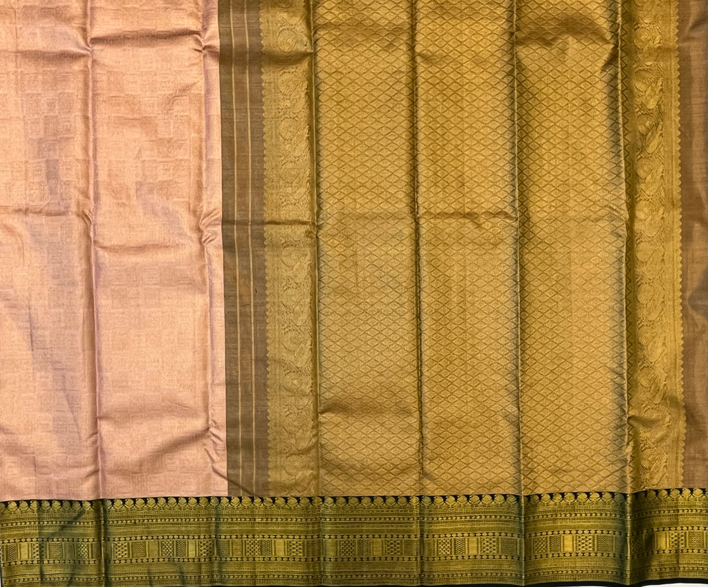 Pastel Pink with Emerald Green Heritage Elegance